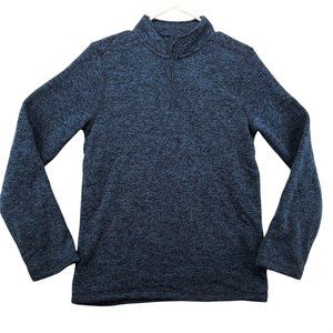 URBAN PIPELINE Sweater Boy's 1/4 Zip High Neck Long Sleeve Blue Extra Large
